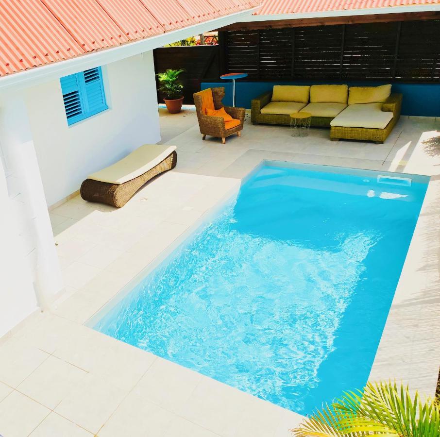 Location Maison Bleue Avec Piscine Privative Au Carbet Martinique Le Carbet Zewnętrze zdjęcie